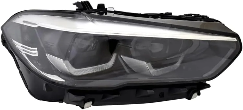 Replacement for X5 X6 2019-2023 LED Headlight Assembly with bulb, Right/Passenger Side, 63 11 7 933 338 / BM2503199 DOT/SAE Compliant, LED High Beam, without LOGO