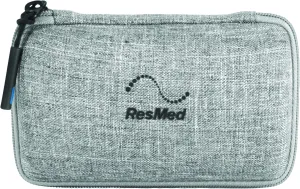 ResMed Airmini Hard Travel Case - Slim CPAP Travel Case with EVA Foam & Easy-to-Open Zip - Water-Resistant CPAP Accessory