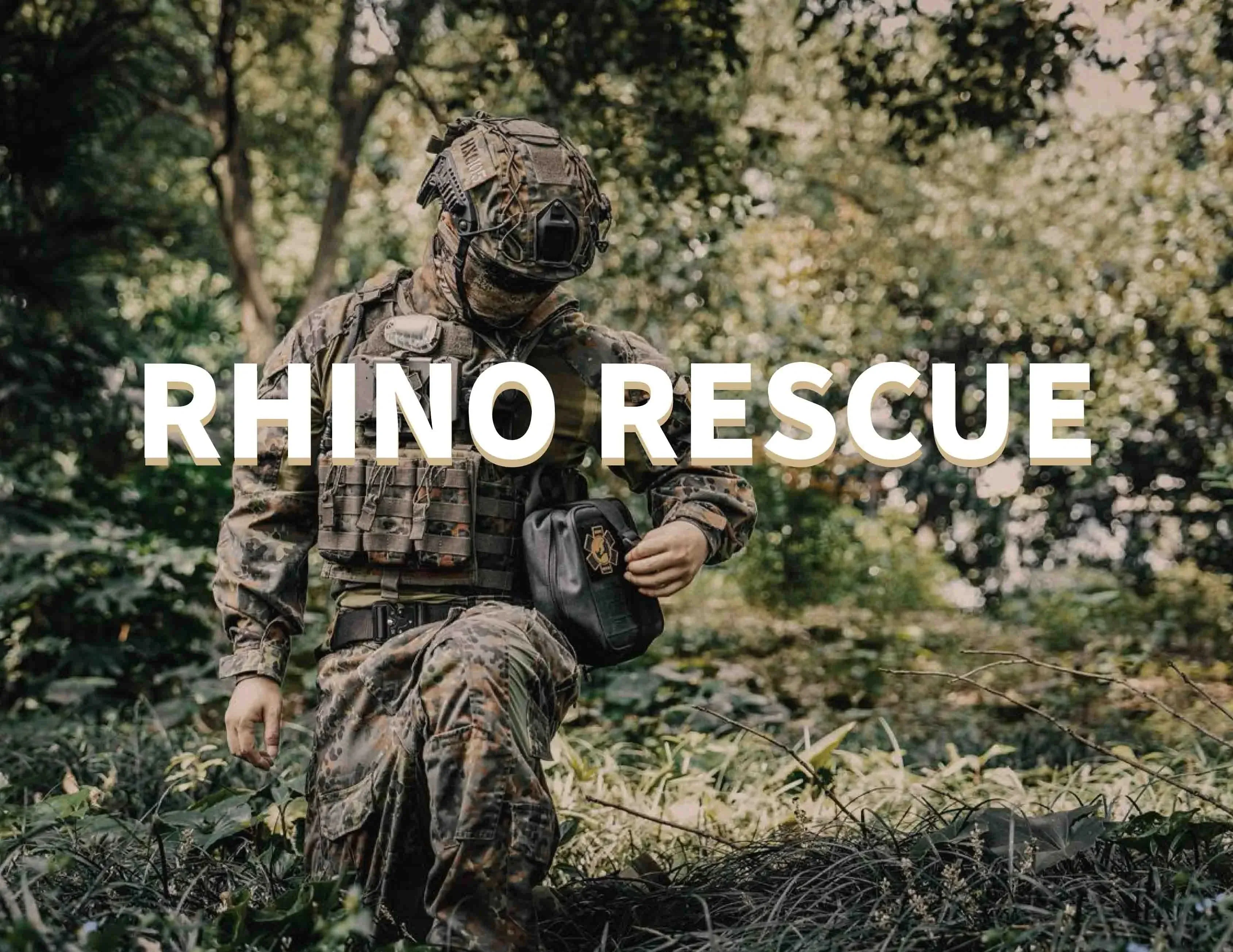 Rhino First Aid Survival Kit Bag IFAK Pouch Supplied Camping Kit with 152 EMT Items For Emergency Outdoors Full kit