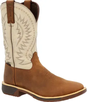 ROCKY Rugged Trail Waterproof Western Boot, Brown, Size 11(M)