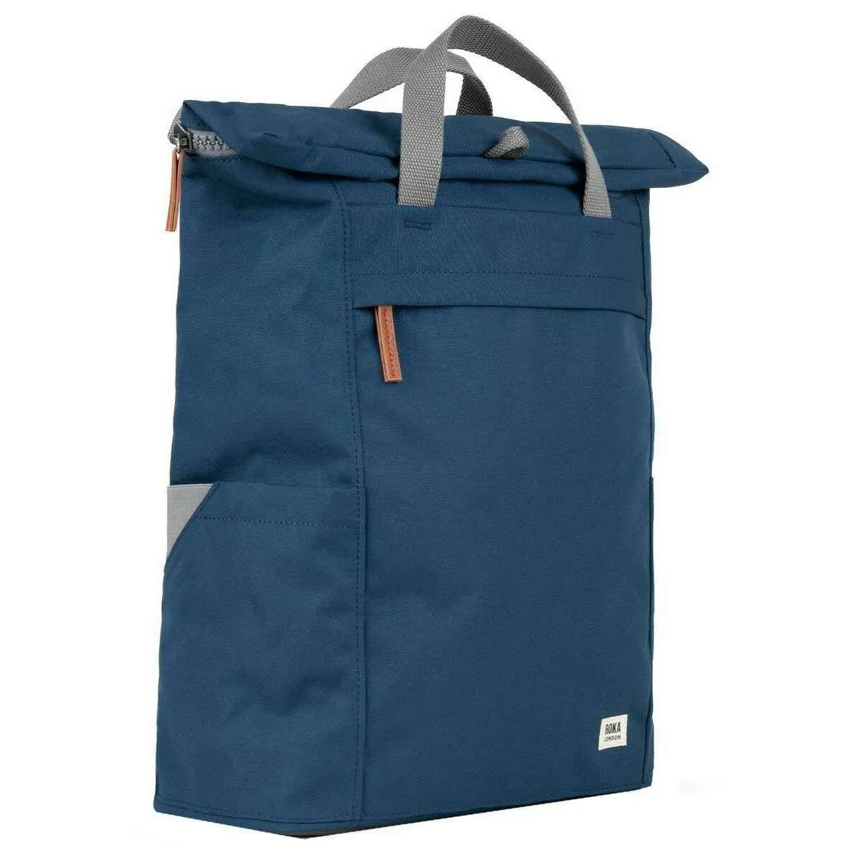 Roka Finchley A Large Sustainable Canvas Backpack - Deep Blue