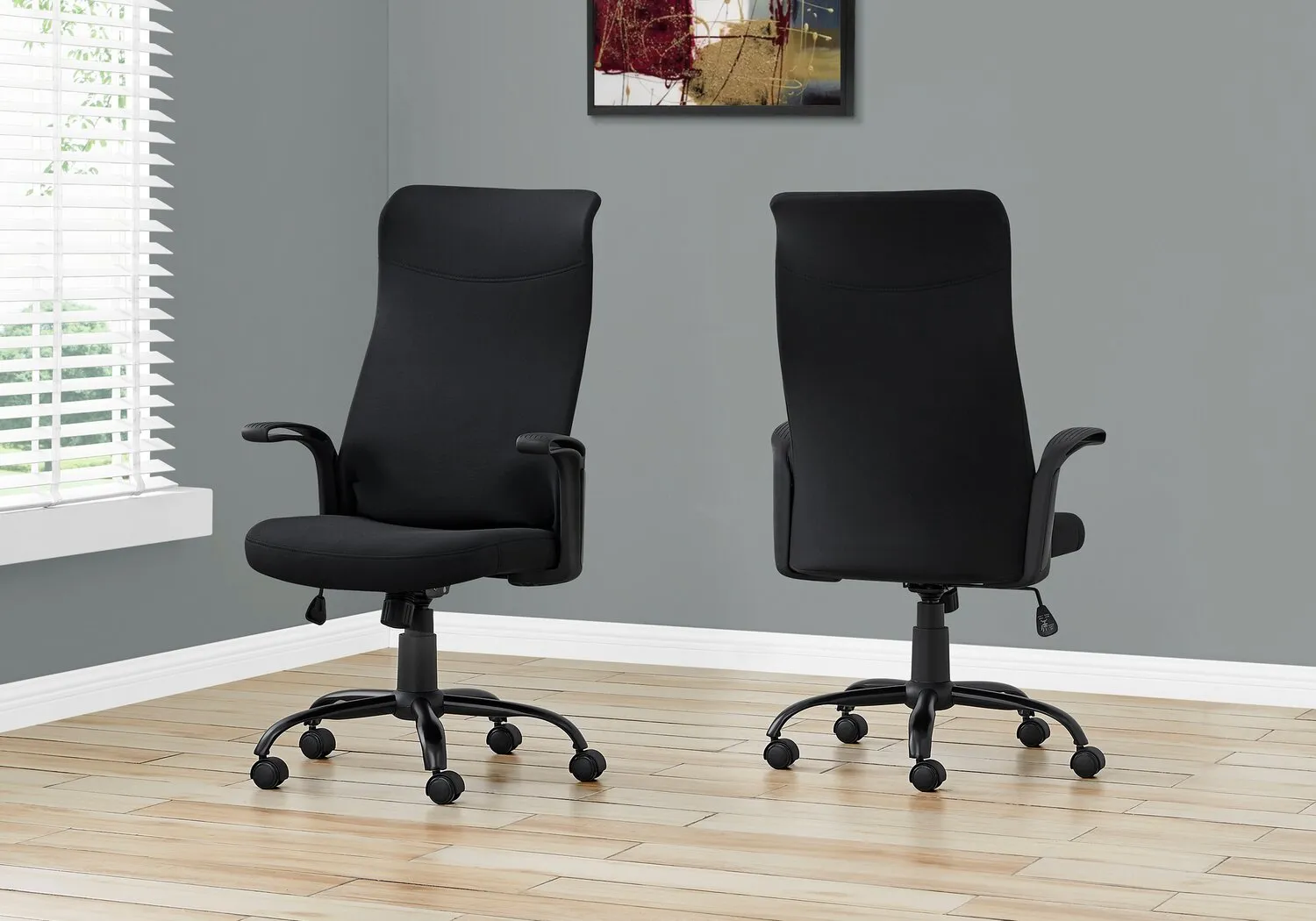 Roman 23" Ergonomically Designed Office Chair - Black|Chaise de bureau Roman de 23 po à conception ergonomique - noire