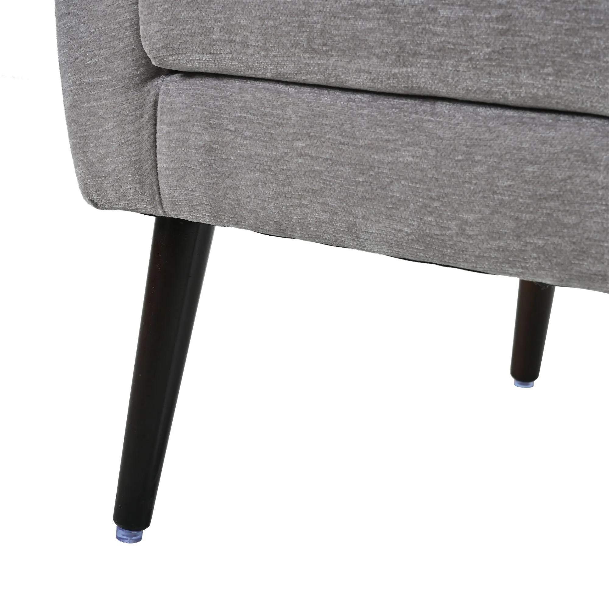 Room, Arm Lounge For Pillow, Chair Armchair, Comfy Wood Powerful Upholstered Mordern With Bedroom, Padded Site-wide sale Modern Leg Space, Chenille Chair, Soft Chairs In Accent Small Living Solid