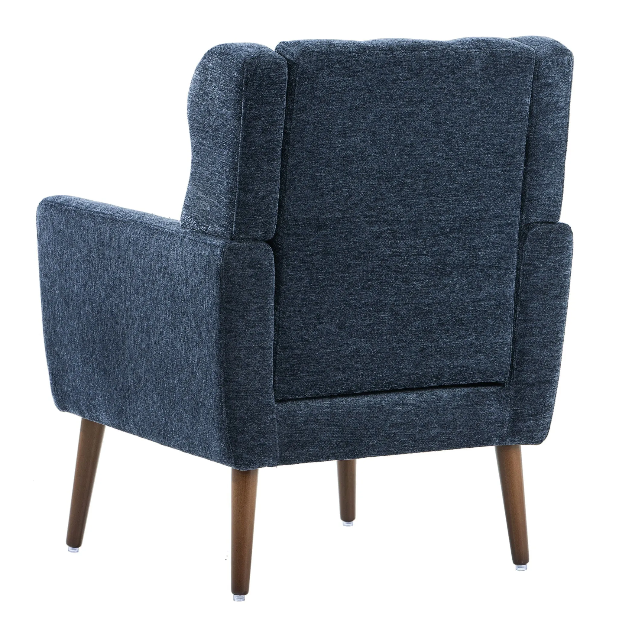 Room, Arm Lounge For Pillow, Chair Armchair, Comfy Wood Powerful Upholstered Mordern With Bedroom, Padded Site-wide sale Modern Leg Space, Chenille Chair, Soft Chairs In Accent Small Living Solid