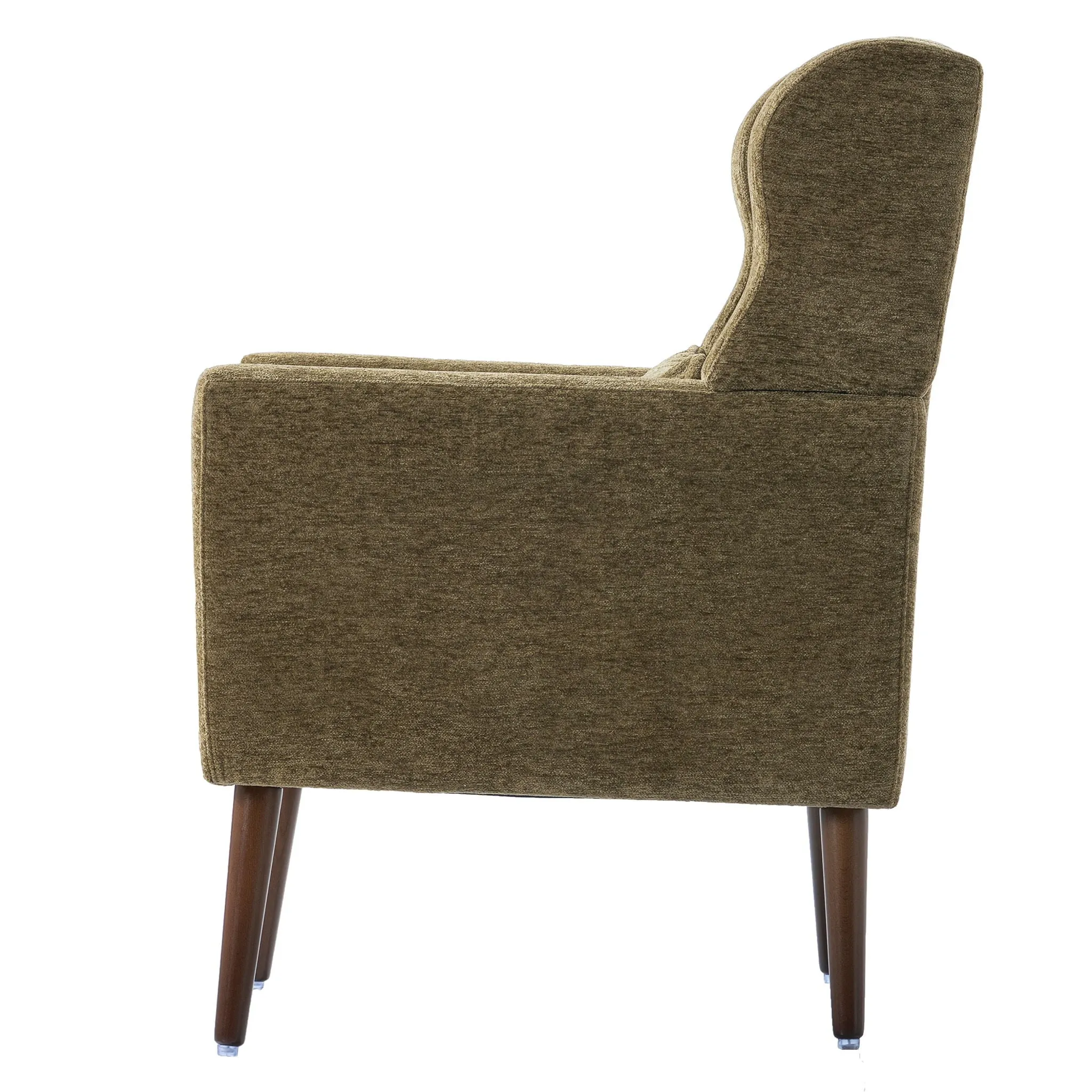 Room, Arm Lounge For Pillow, Chair Armchair, Comfy Wood Powerful Upholstered Mordern With Bedroom, Padded Site-wide sale Modern Leg Space, Chenille Chair, Soft Chairs In Accent Small Living Solid