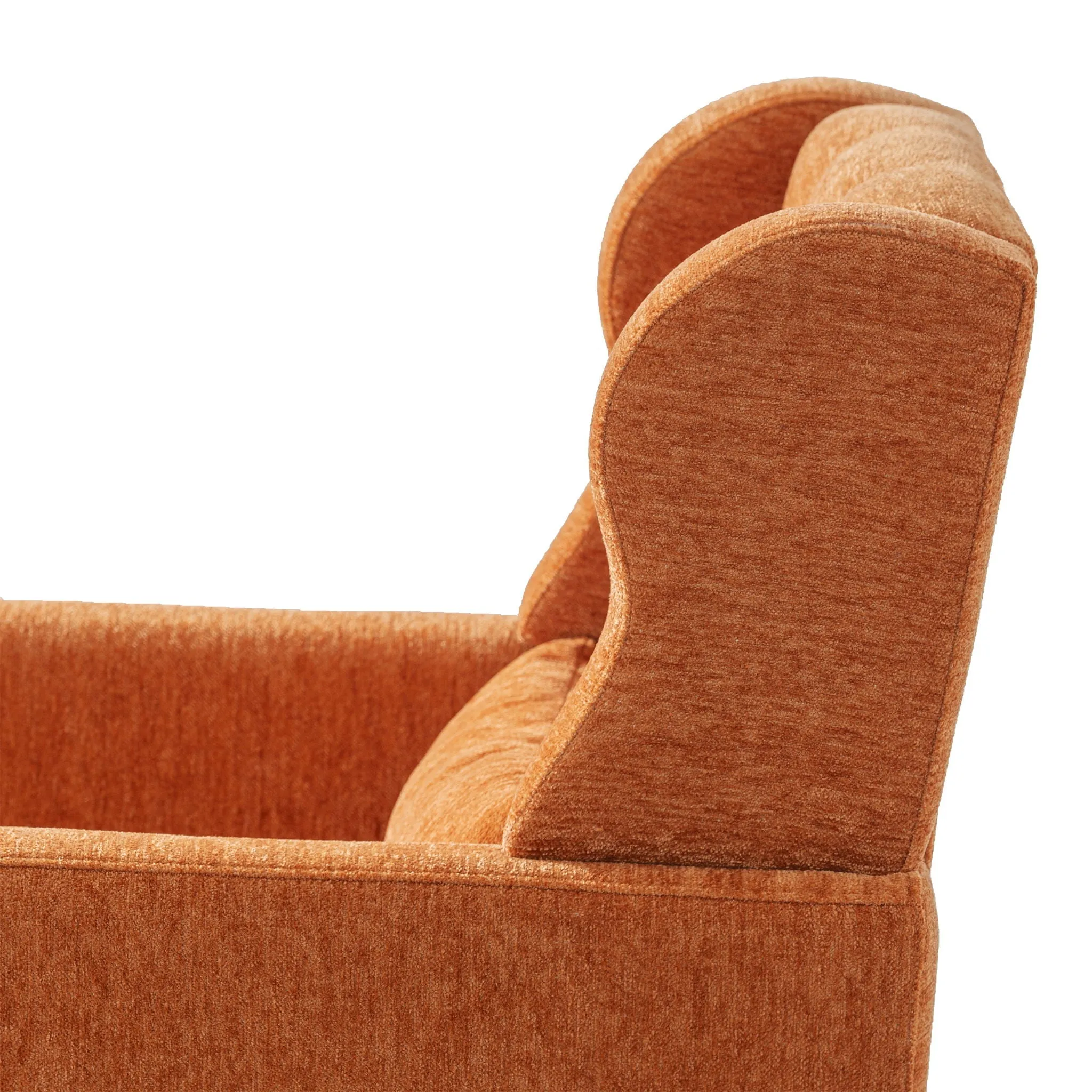 Room, Arm Lounge For Pillow, Chair Armchair, Comfy Wood Powerful Upholstered Mordern With Bedroom, Padded Site-wide sale Modern Leg Space, Chenille Chair, Soft Chairs In Accent Small Living Solid