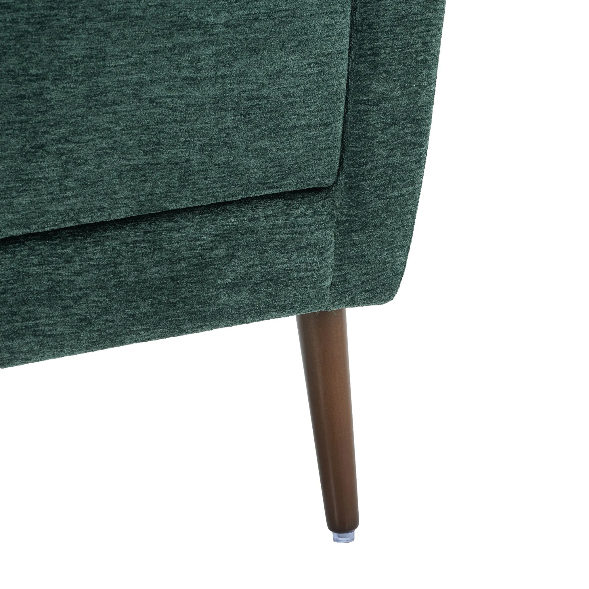 Room, Arm Lounge For Pillow, Chair Armchair, Comfy Wood Powerful Upholstered Mordern With Bedroom, Padded Site-wide sale Modern Leg Space, Chenille Chair, Soft Chairs In Accent Small Living Solid