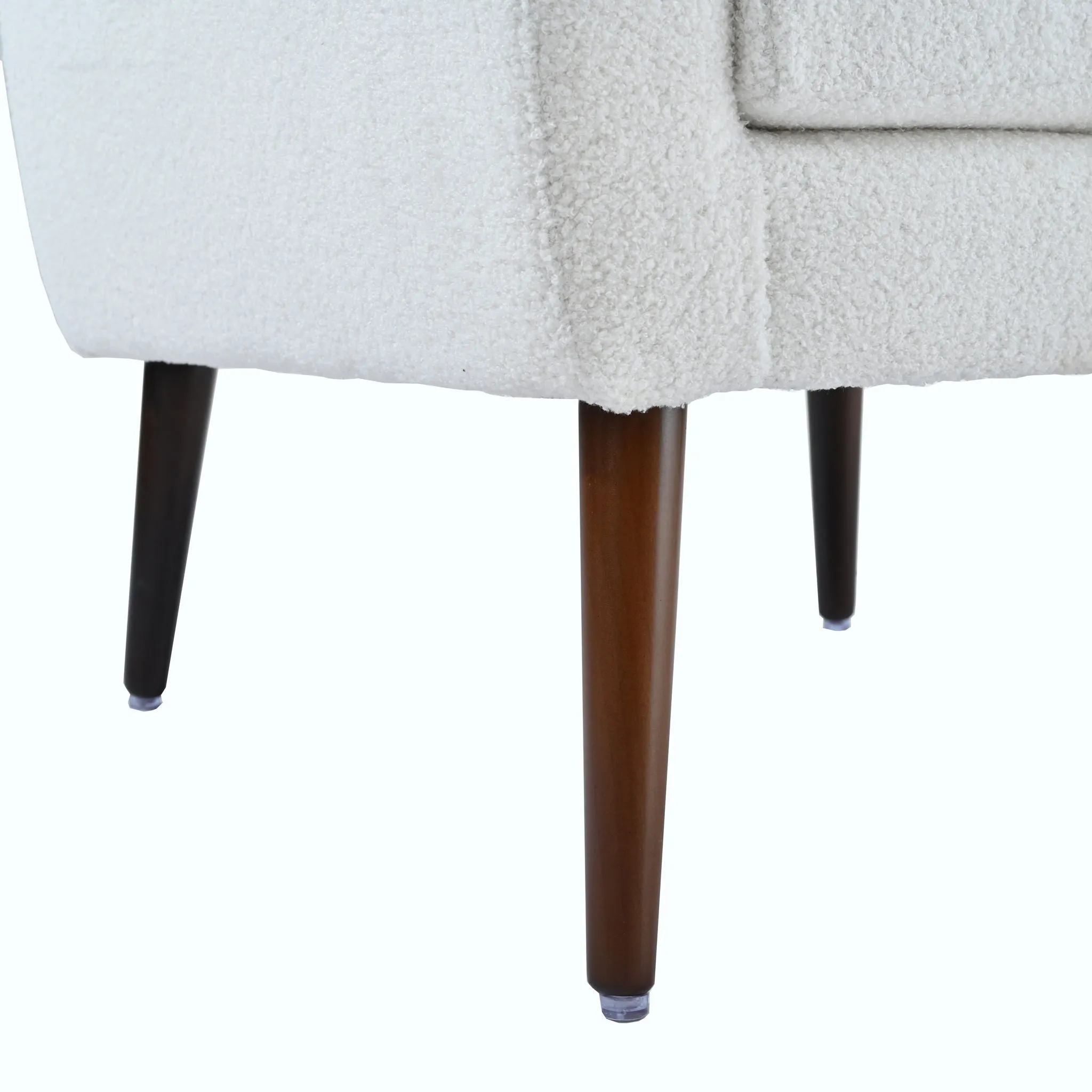 Room, Arm Lounge For Pillow, Chair Armchair, Comfy Wood Powerful Upholstered Mordern With Bedroom, Padded Site-wide sale Modern Leg Space, Chenille Chair, Soft Chairs In Accent Small Living Solid