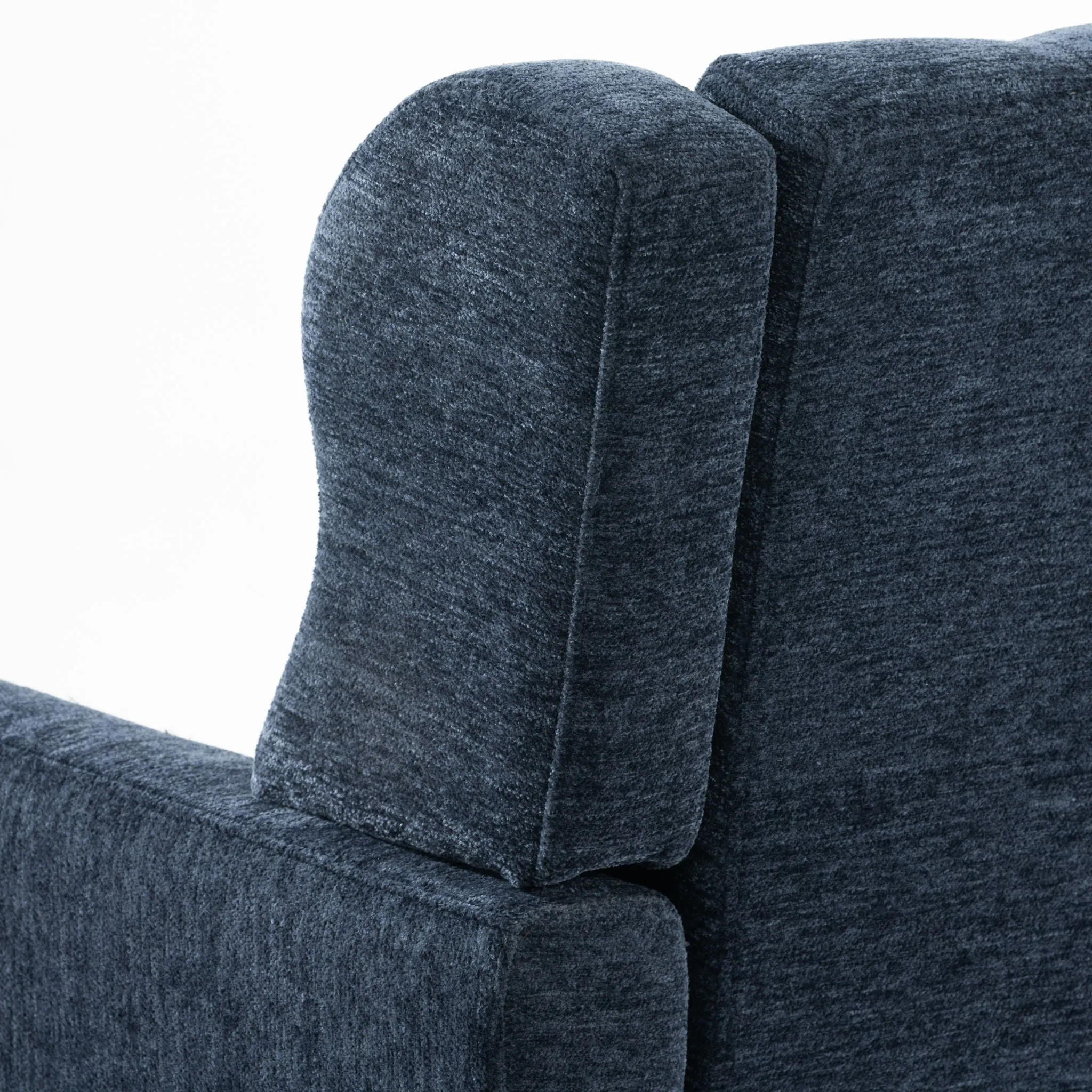 Room, Arm Lounge For Pillow, Chair Armchair, Comfy Wood Powerful Upholstered Mordern With Bedroom, Padded Site-wide sale Modern Leg Space, Chenille Chair, Soft Chairs In Accent Small Living Solid