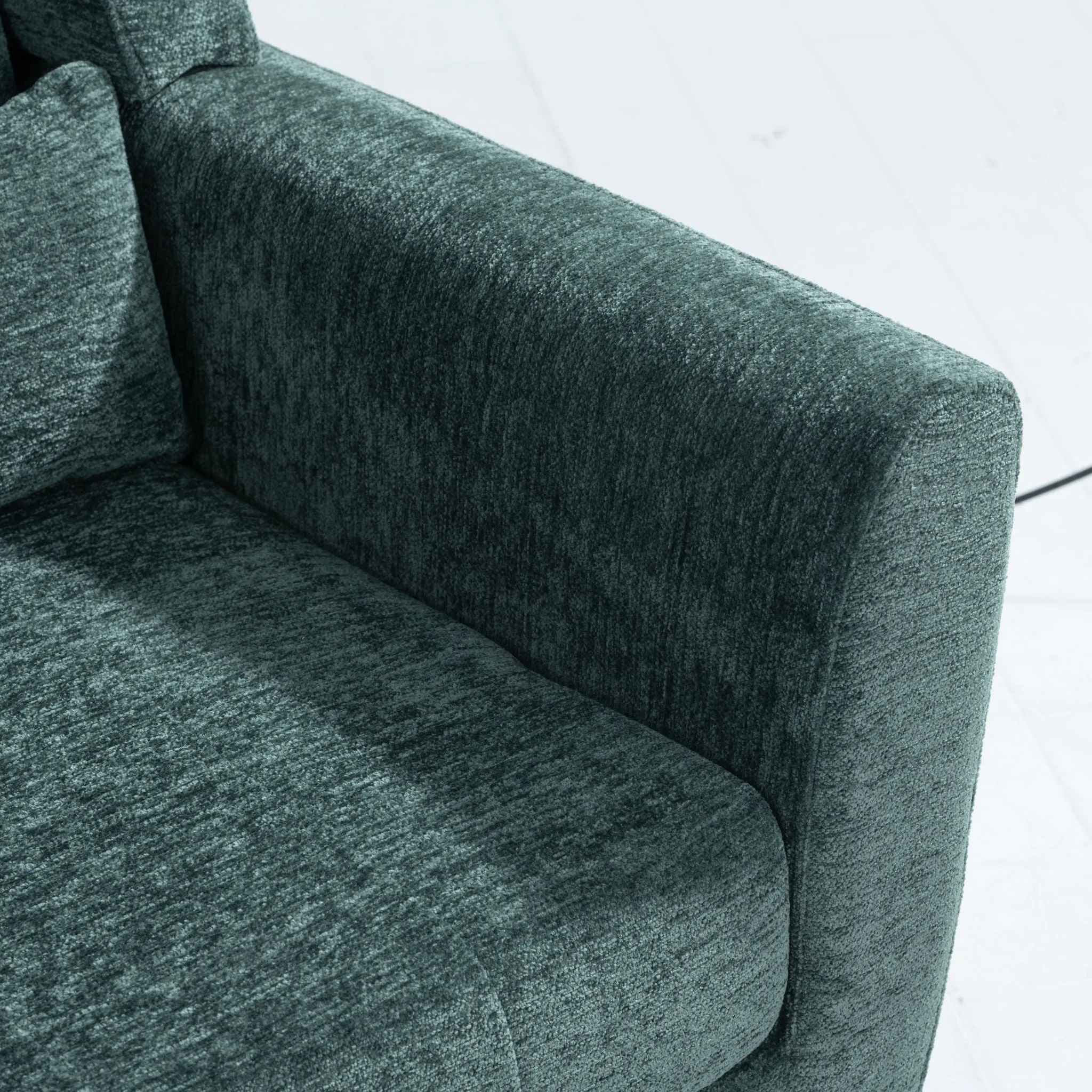 Room, Arm Lounge For Pillow, Chair Armchair, Comfy Wood Powerful Upholstered Mordern With Bedroom, Padded Site-wide sale Modern Leg Space, Chenille Chair, Soft Chairs In Accent Small Living Solid