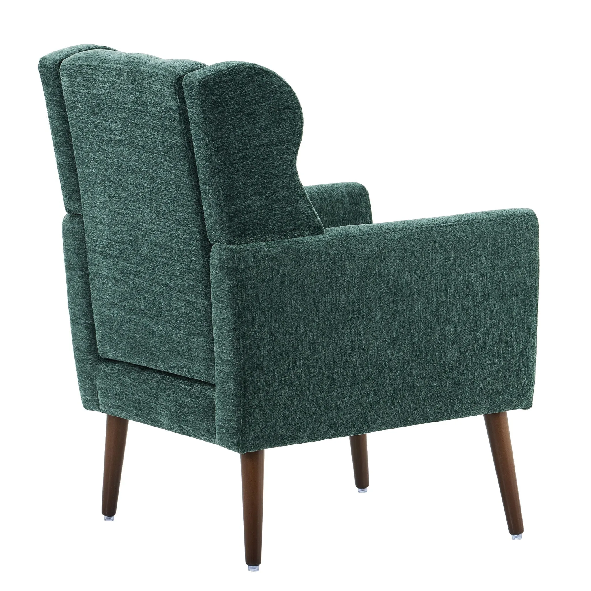 Room, Arm Lounge For Pillow, Chair Armchair, Comfy Wood Powerful Upholstered Mordern With Bedroom, Padded Site-wide sale Modern Leg Space, Chenille Chair, Soft Chairs In Accent Small Living Solid
