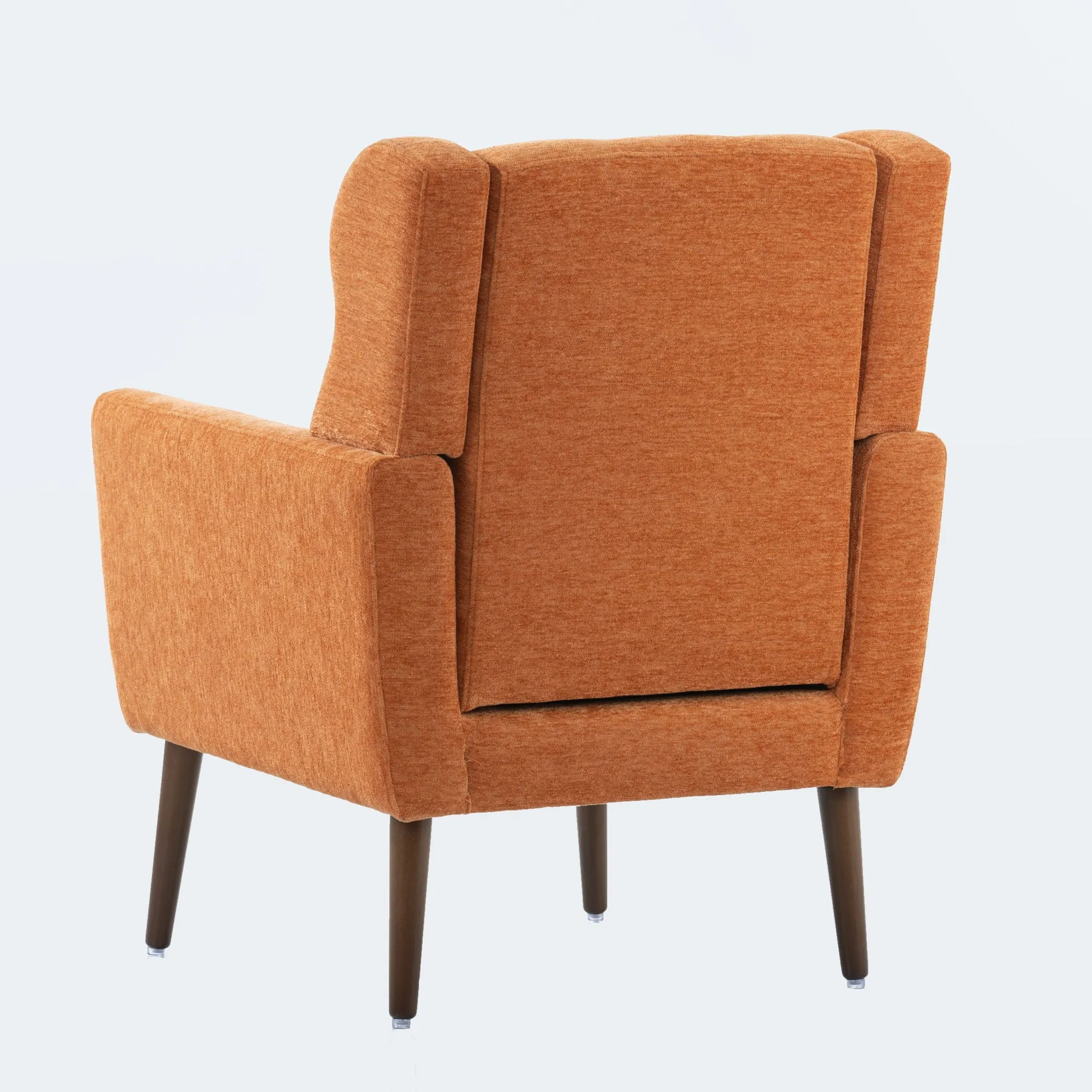 Room, Arm Lounge For Pillow, Chair Armchair, Comfy Wood Powerful Upholstered Mordern With Bedroom, Padded Site-wide sale Modern Leg Space, Chenille Chair, Soft Chairs In Accent Small Living Solid