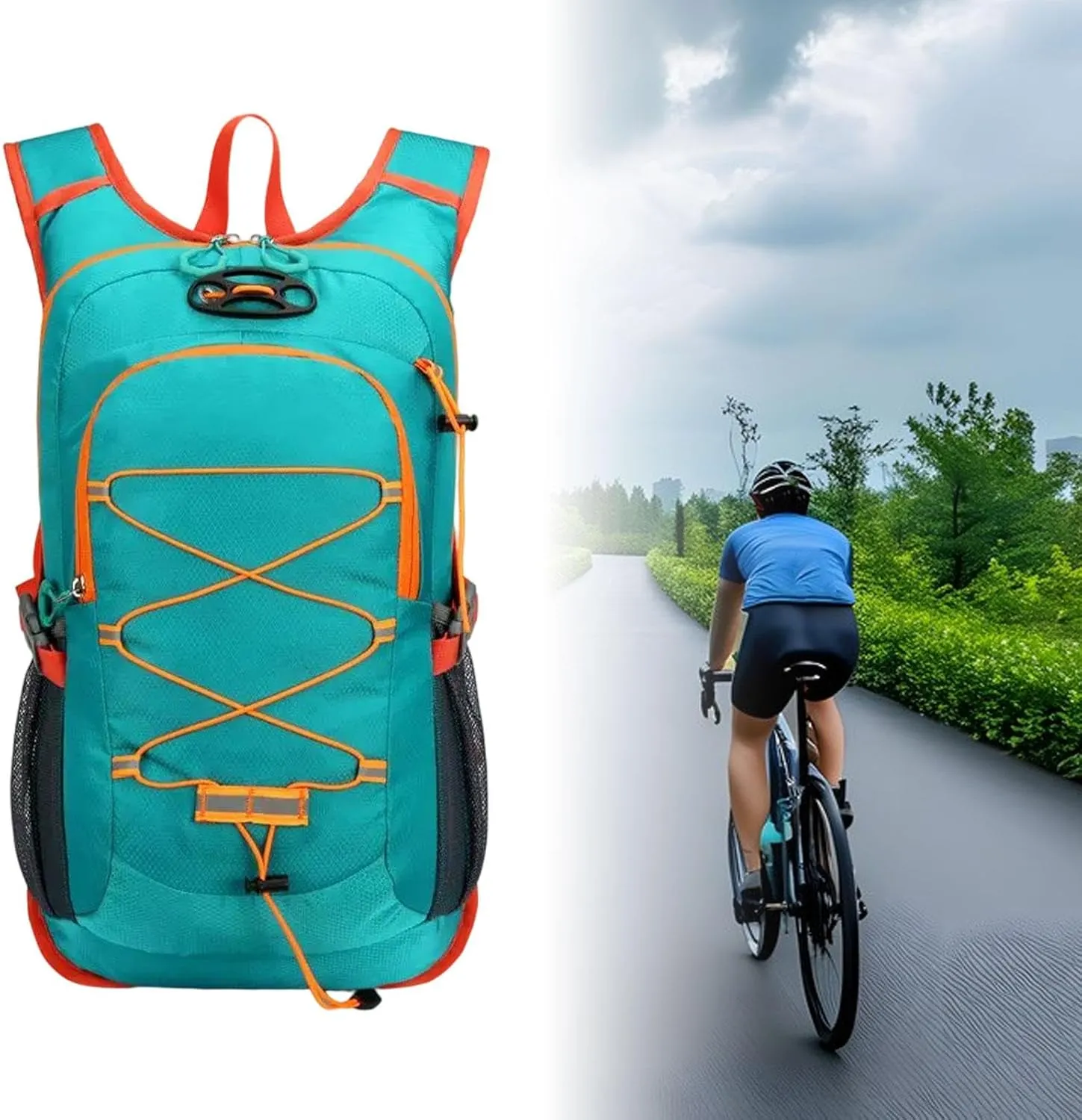 Running Backpack Hiking Rucksack Portable Sports Hydration Pack Hydration Backpack for Mountain Climbing Camping Trekking