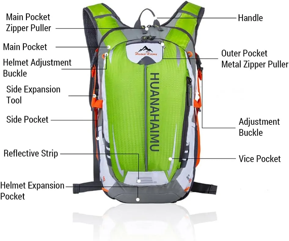 Running Hydration Backpack Bathable Water Bladder Backpack Waterproof Hydration Rucksack
