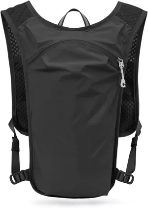 Running Hydration Vest Backpack,Lightweight Water Running Vest with 1.5L Water Bladder Bag Daypack for Hiking Trail Running Cycling Race for Women Men Kids,Red (Black )