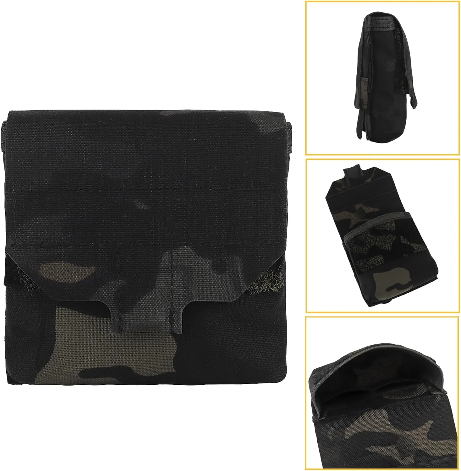 SABADO Tactical Mini Molle Utility Pouch Essential Medical IFAK Pouch General Purpose Micro GP Pouch Flashlight Earplug Holder EDC Gear
