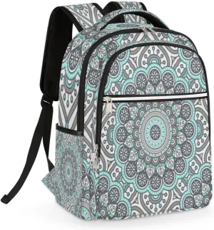 Sacred Mandala Travel Laptop Backpack for Women Lightweight Laptop Bag Fits 15.6 inch Laptop Durable Travel Backpack Casual Daypack for Work Business Daily Use