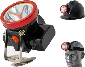 Safety Mining Light,Super Bright LED Miner Lamp Waterproof Head Torch Flashlight Explosion Proof Hard Hat Cap Headlight, Camping Hiking Mining Headlamp