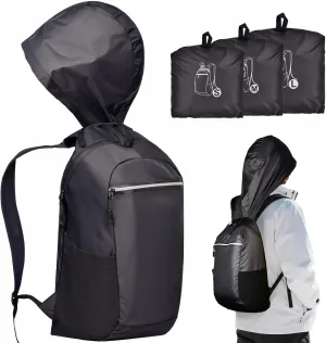 SAIKA 3-Pack Ultra Lightweight Packable Backpack, Water-Resistant Foldable Daypack for Hiking, Travel, Camping, Outdoor, 3 Sizes (S/M/L) with Hat for Men Women Families
