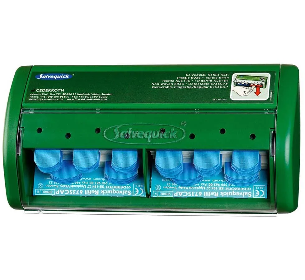 Salvequick Blue Detectable Plaster Dispenser