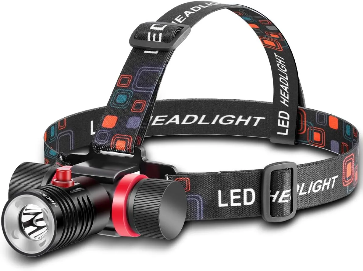Scuba Diving Headlamp Dive Light, Underwater Dive Light Rechargeable, Professional IPX8 Waterproof Diving Headlight with 3 Modes, Super Bright Dvie Lights with USB Charger for Caving Snorkeling