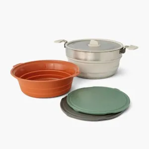 Sea to Summit Detour Essentials Camp Kitchen Kit - 5L Pot, Colander and cutting board set