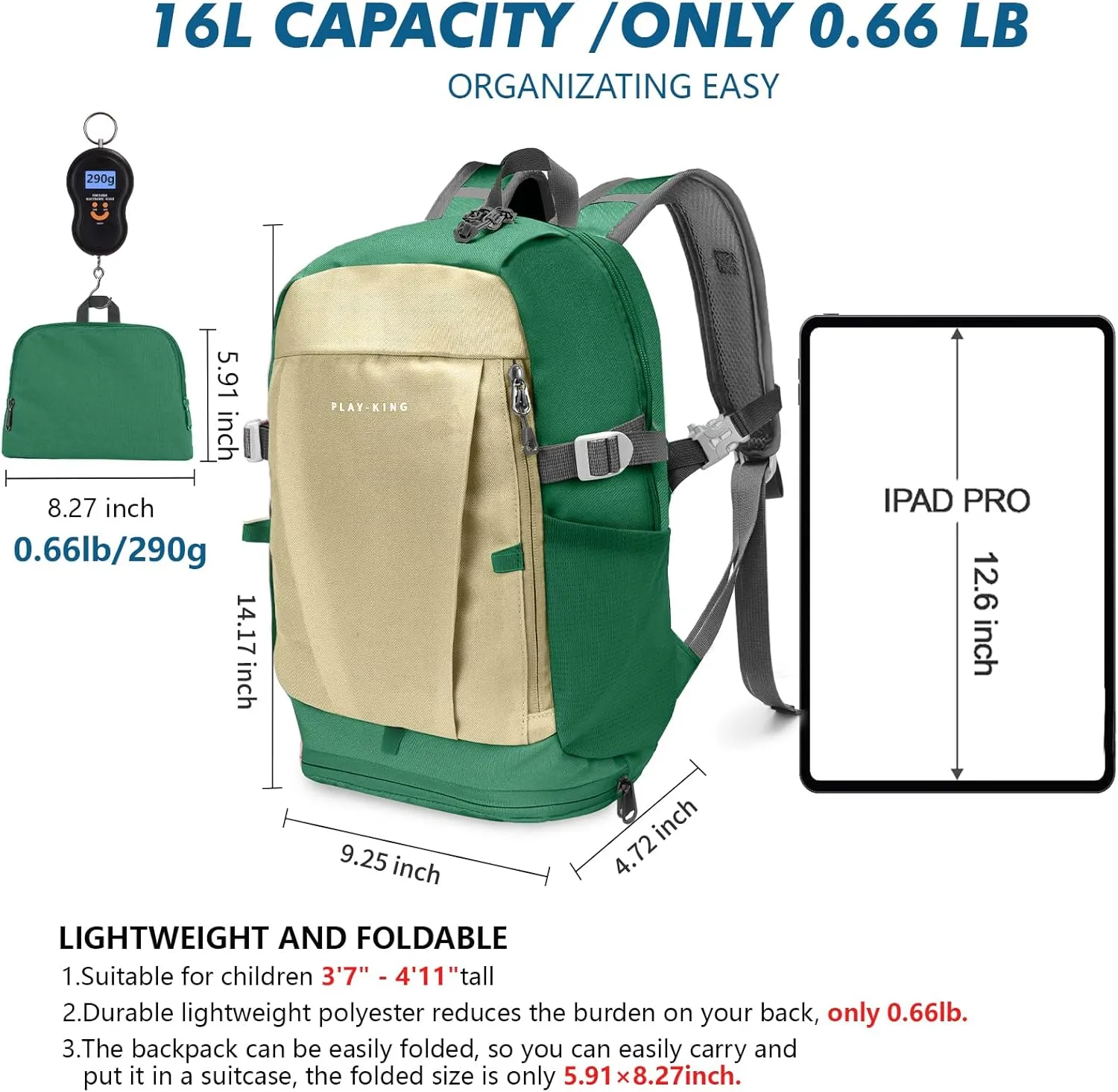 Seektop Kids Backpack 16L Children Small Outdoor Lightweight Waterproof Bag Boy Girl Ages 5-10 for Travel School Camping