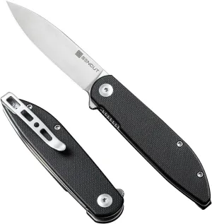 SENCUT Bocll II Pocket Knife Folding Knife for EDC, Liner Lock Small Knife with G10 Handle, Design by Brad Zinker, 2.96'' Blade for Indoor Outdoor Gifts S22019-1