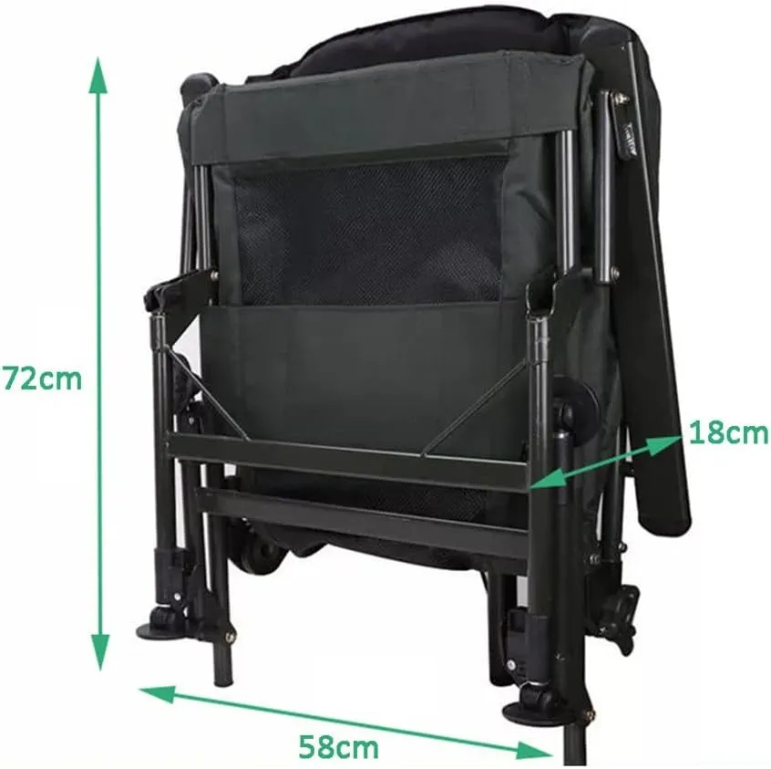SEYFI Camping Chairs,Fishing Foldable Chair Beach Chair Outdoor Camping Portable Fishing Chair Recliner Multifunctional Collapsible Fishing Chair/D/Light Grey