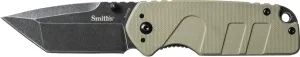 Smith's Campaign Pocket Knife – 2.78” Tonto Stainless Steel Blade – Easy Open Flipper – Everyday Carry Work, Military, Hunting, Outdoor – Straight Edge Tactical Knife – Foldable