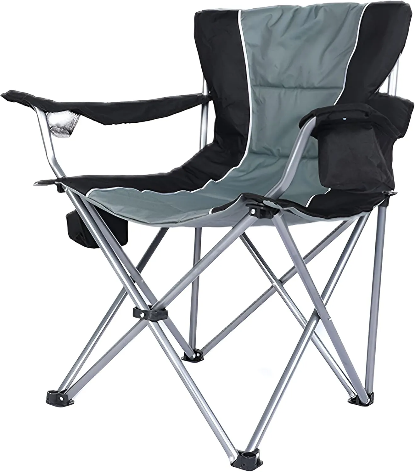 Sofa Chair, Portable Folding Camping Chair, Collapsible Chairs for Adults，Heavy Duty Portable Camping and Lounge with Cup Holder，264 lbs Loading