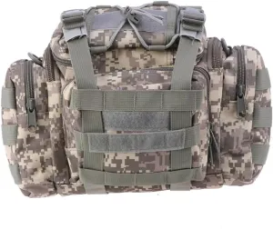 Sosoport Large Capacity Fishing Bag Backpack Multi-pocket Design Water-resistant Nylon Reinforced Seams Comfortable Shoulder Strap