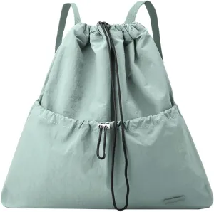 Sports New Drawstring Backpack Gym Bag for Women Men, Water-Resistant Drawstring Bag for Workout Travel