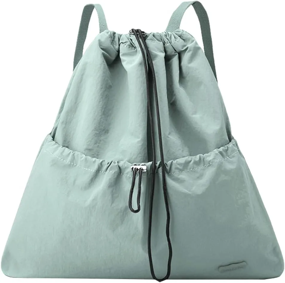 Sports New Drawstring Backpack Gym Bag for Women Men, Water-Resistant Drawstring Bag for Workout Travel
