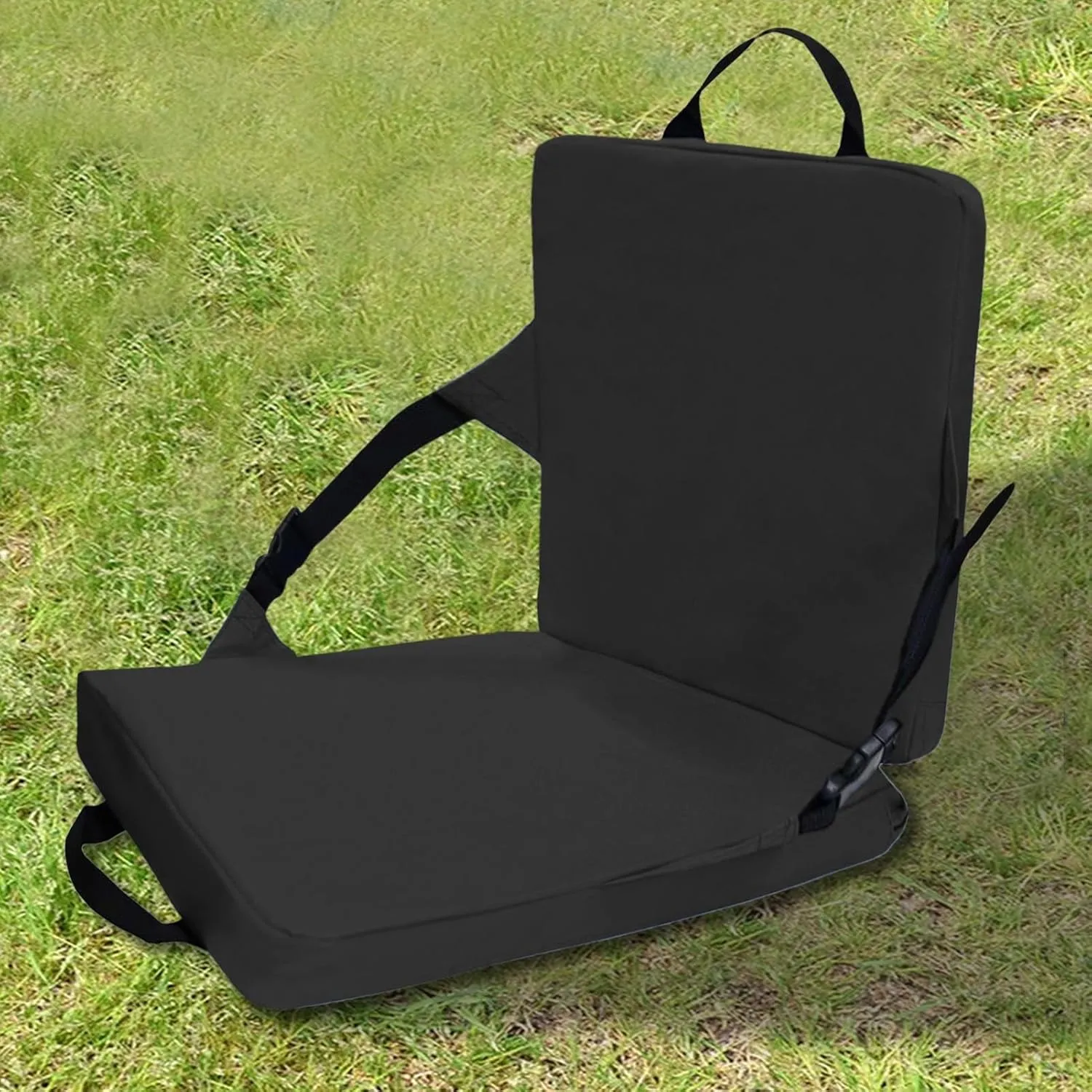 Stadium Chair - Padded Stadium Seat, Seat for Bleachers, Foldable Camping Chair with Back Support, Folding Bleacher Portable Seat Cushion for Bleachers with Back Support