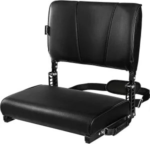Stadium Seats with Back Support, Bleacher Chairs with Back and Cushion, Stadium Seats for Bleachers Curved Backrest,Padded Portable Folding Stadium Chair with Shoulder Strap for Sports Events
