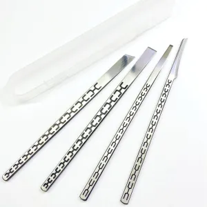 Stainless steel ingrown toenail pedicure knife set,professional foot skin scraper repair sharp blade kit for nail corn callus paronychia treatment. (4)