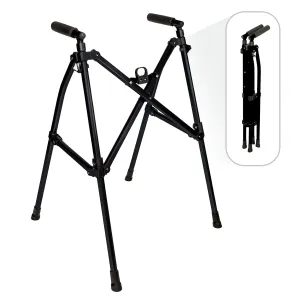 Stander Wonder Walker Lite, Lightweight Folding-Walker for Adults, Seniors, and Elderly, Collapsible Travel-Walker for Mobility Support, Compact Standard-Walker Without Wheels, Matte Black