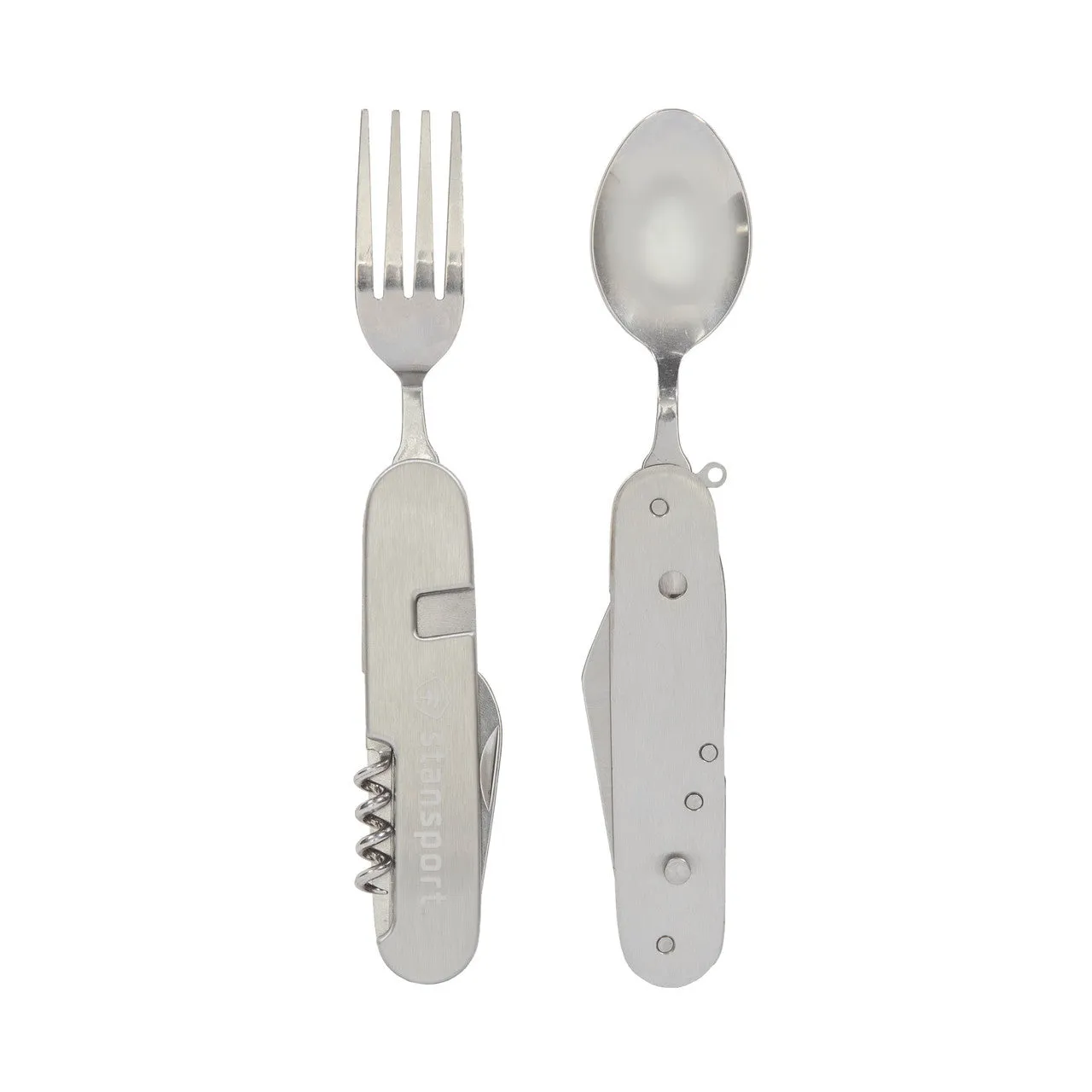 Stansport Folding Knife, Fork, Spoon Multi-Tool