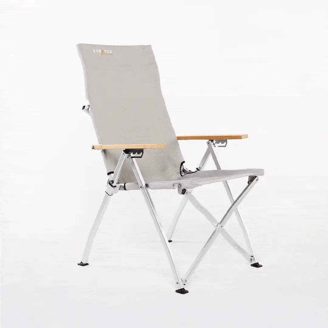 Stratus Outdoors All Day Camp Chair - Stone Grey
