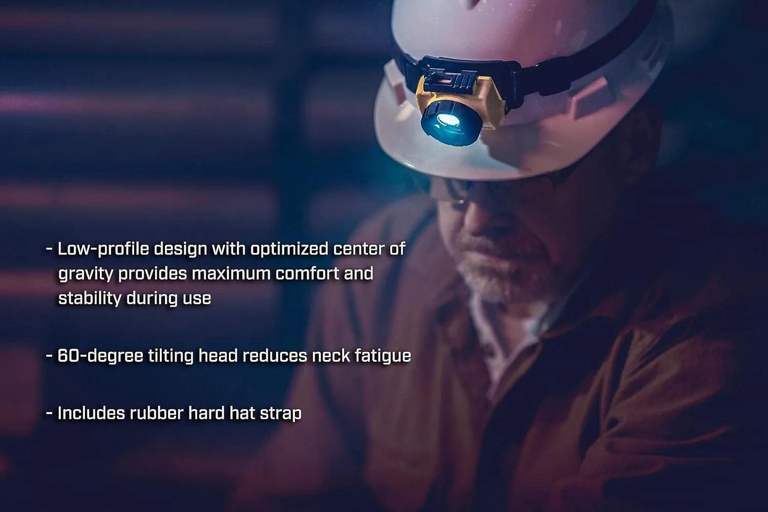 Streamlight 61602 Double Clutch USB 125-Lumen Multi-Fuel LED Headlamp with 120V AC Charging System, Elastic Head Strap, and Rubber Hard Hat Strap, Yellow