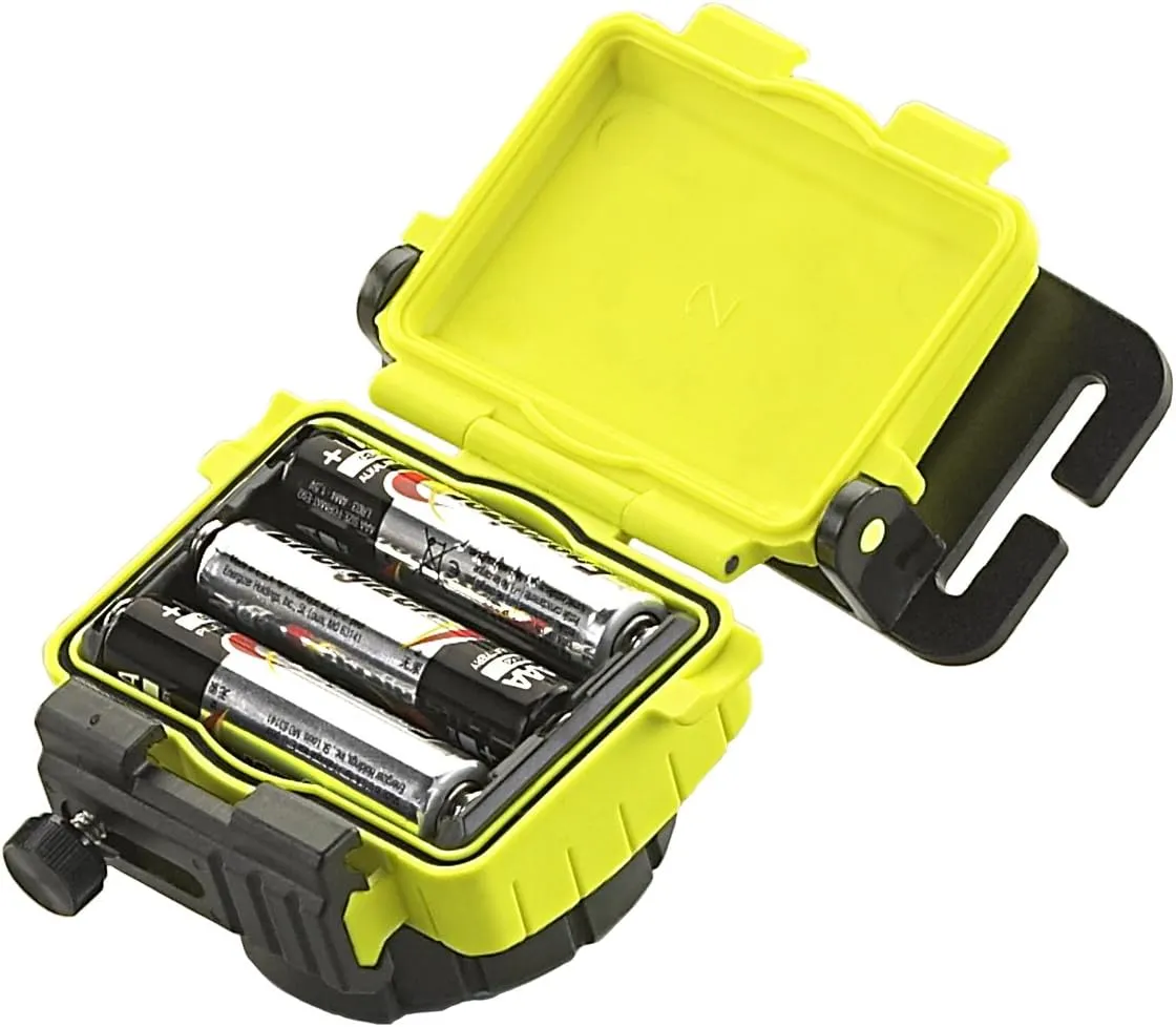 Streamlight 61602 Double Clutch USB 125-Lumen Multi-Fuel LED Headlamp with 120V AC Charging System, Elastic Head Strap, and Rubber Hard Hat Strap, Yellow
