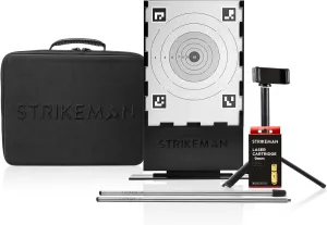 Strikeman Marksman Kit – Ultimate Dry-Fire Training Companion, All-in-One Solution Includes Carry Case, 3-Piece Target, Phone Mount w/Tripod & a Laser Cartridge