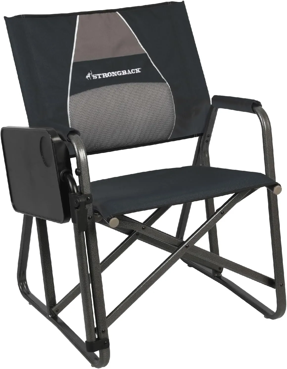 STRONGBACK Outdoors Director Chair - Portable Camping Chair with Lumbar Support - Heavy-Duty and Foldable
