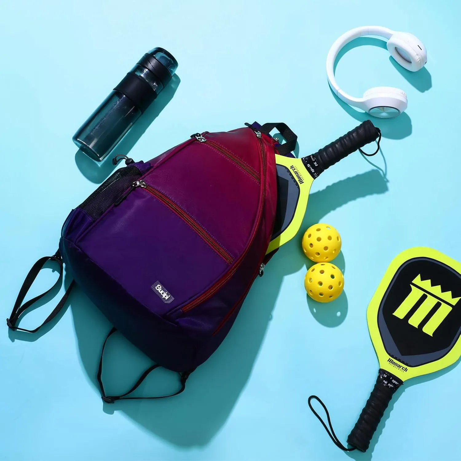 Sucipi Women's Reversible Pickleball Paddle Bag with Rackets Compartment