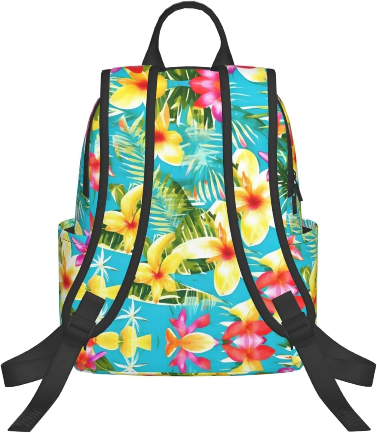 Summer Style Hawaiian Print Lightweight Backpack, Travel Bookbag College Bag,Laptop Backpack For Men Women