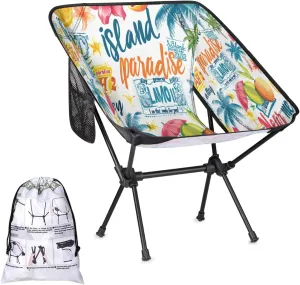Summer Vacation Portable Camping Chair Backpacking Chair Ultra Lightweight Compact Folding Chairs for Outside Beach Picnic Hiking