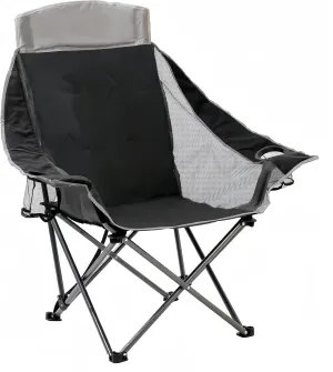 SUNNYFEEL XL Padded Oversized Camping Chair, Heavy Duty Folding Camp Chairs w/Cup Holder and Carry Bag, Portable Lawn Chairs, Foldable Outdoor Sofa for Adults, Sports, Tailgating, Beach,RVing