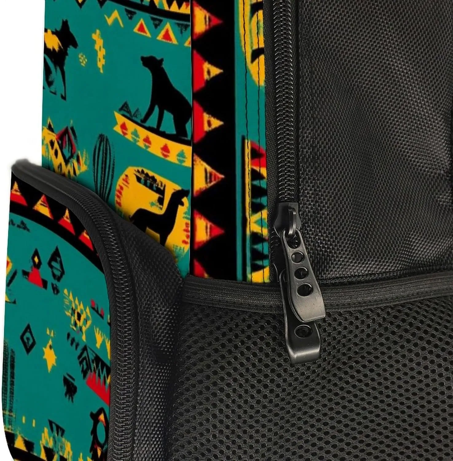 Supdreamc Lightweight Daypack Backpack for Trekking Work Running - Big Capacity Multipurpose Anti-Theft Bookbag, Southwestern Native American Business Computer Bag