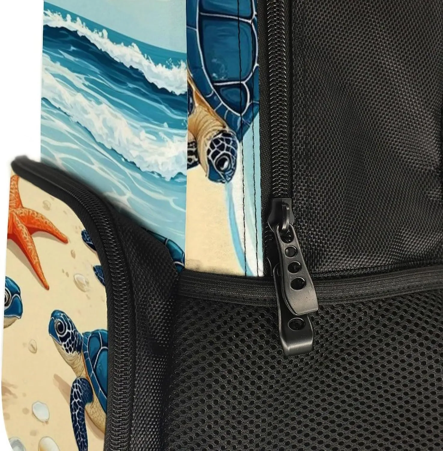 Supdreamc Men & Women Lightweight Beach Turtles Casual Daypack Large Capacity Bookbag With Adjustable Shoulder Straps for Gym Business Bicycle